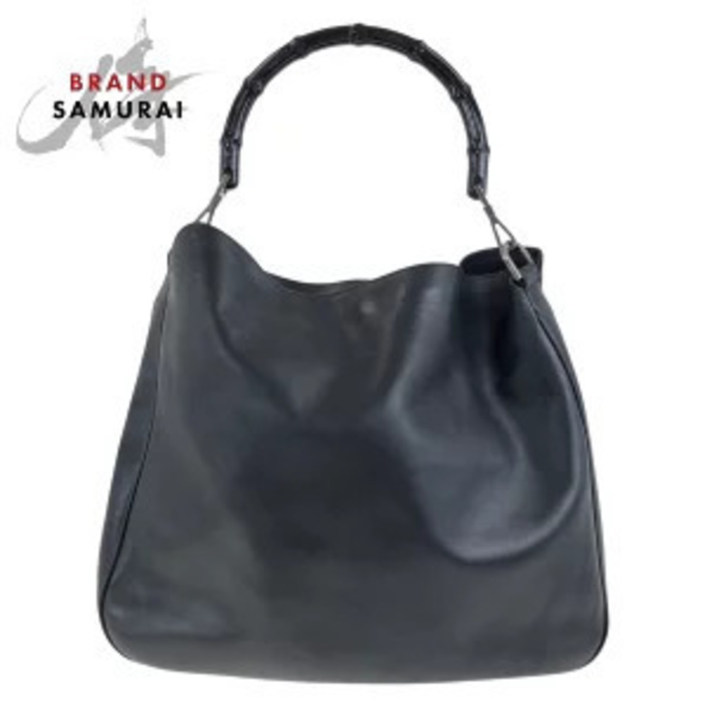 Gucci Bamboo bag black leather shoulder